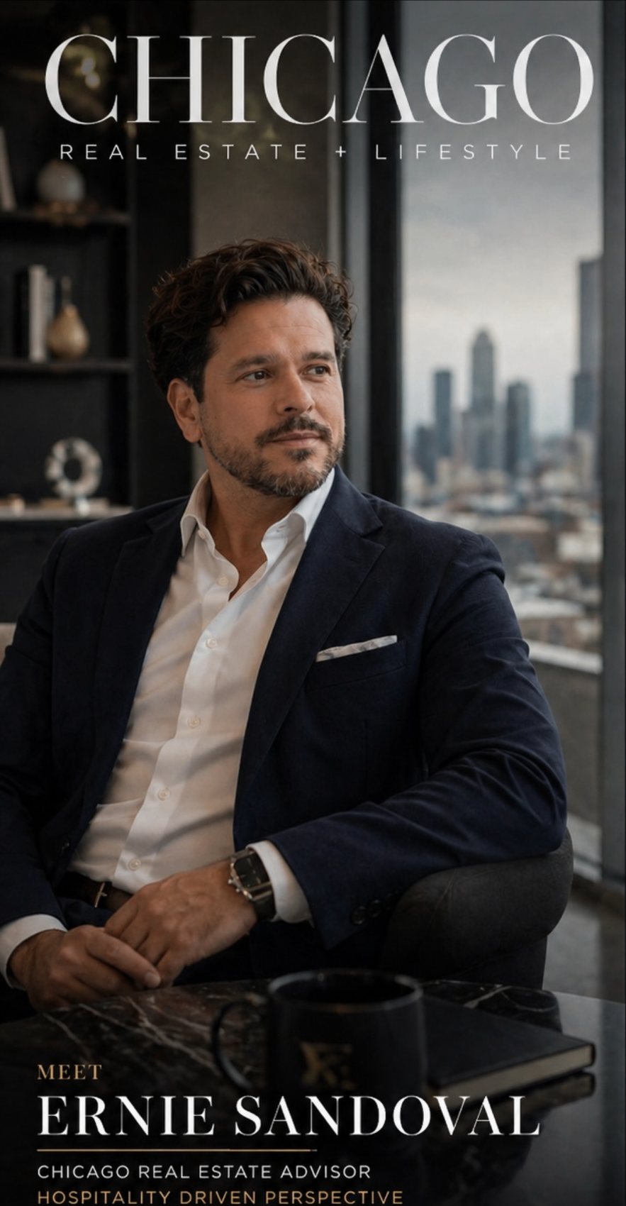 Ernie Sandoval, Chicago real estate advisor and new home consultant — real estate and lifestyle, hospitality-driven perspective